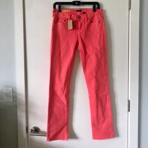 J.Crew pink stretch matchstick skinny jeans (NWT)